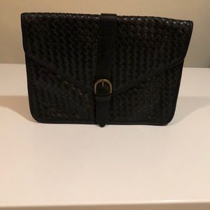 Forever 21 Black Basketweave Clutch